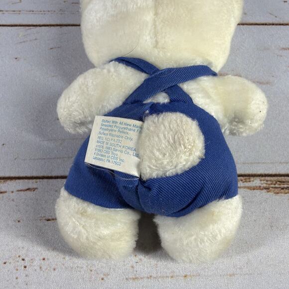 Vintage 1983 Hello Kitty 6" Plush Blue Overalls Child Guidance Sanrio - Rare! - Picture 4 of 7